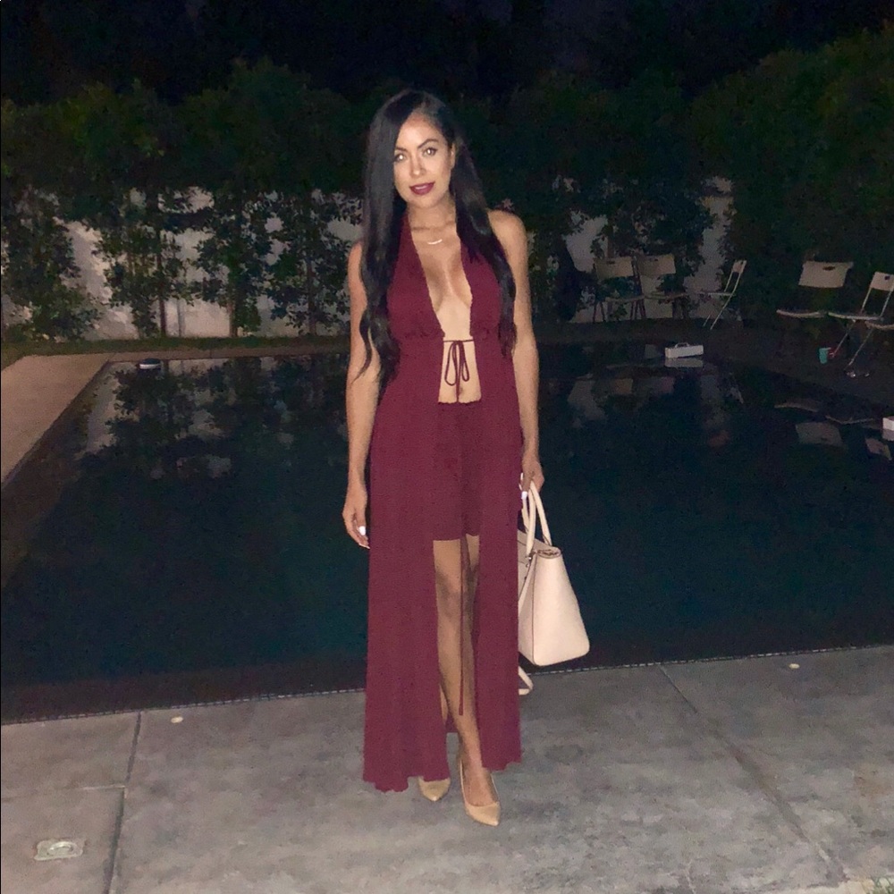 New SLAY SET - BURGUNDY TWO PIECE